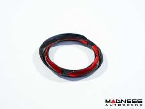 Maserati Ghibli Interior Trim - Carbon Fiber - Dashboard Clock Trim Cover - Feroce Carbon Maserati Ghibli Interior Trim - Carbon Fiber - Dashboard Clock Trim Cover - Feroce Carbon